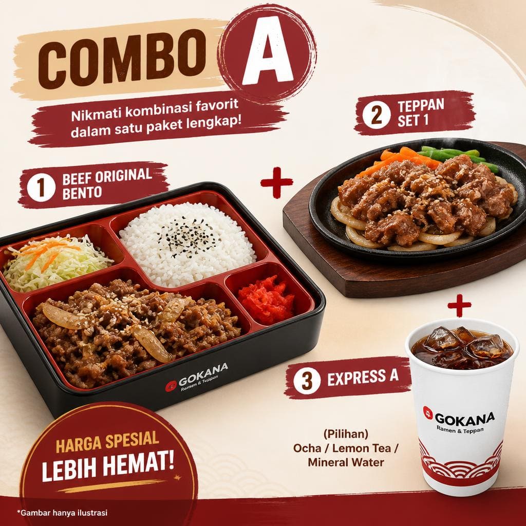Combo A Gokana Ramen & Teppan